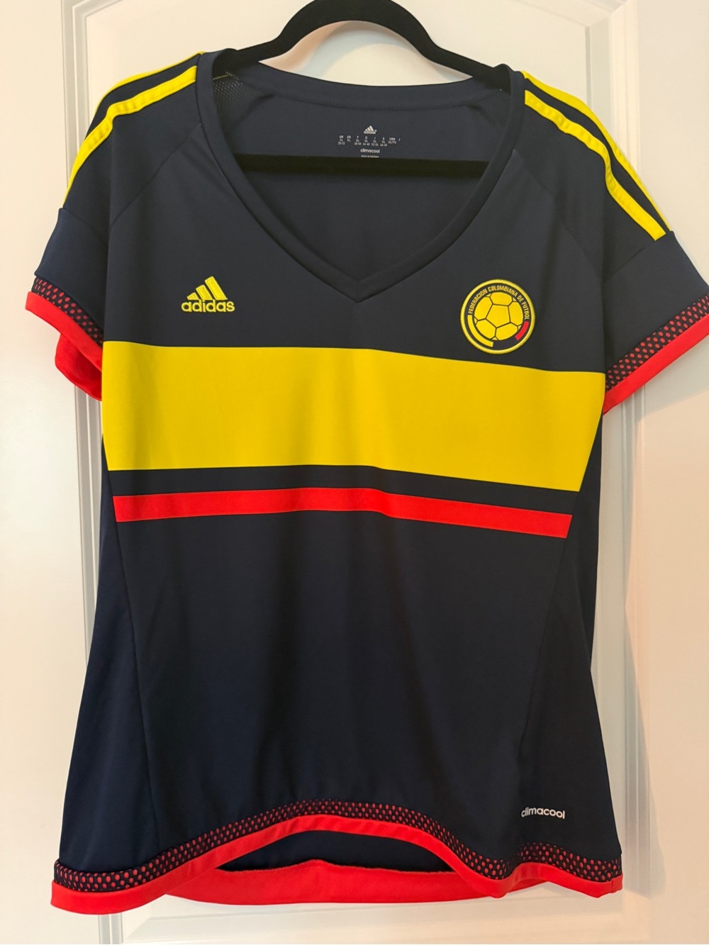 Adidas Navy Colombian Soccer Jersey